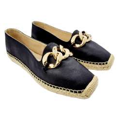 CAMPING LEATHER CHAIN MOCCASIN NEGRO