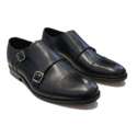 ZAPATO BLUCHER DOS HEBILLAS VESTIR NEGRO