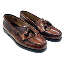SPANISH MOCCASIN WITH FRINGE AND TASSELS LEATHER SOLE