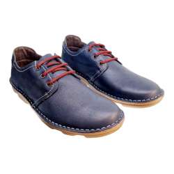 EXTRA-COMFORT ON FOOT NAVY LACE-UP BLUCHER SHOES