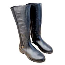 BASIC HIGH BOOT WITH ELASTIC REAR TRACK SOLE