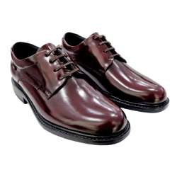 COMFORT LACE-UP SHOES FOR MEN BURGUNDY