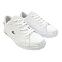 LACOSTE POWERCOURT 0721 WHITE PINK SNEAKERS