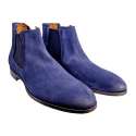 MEN'S NAVY SUEDE LEATHER CHELSEA ANKLE BOOTS