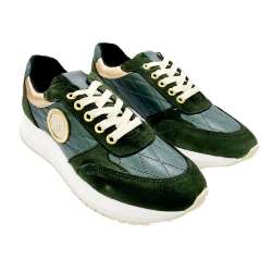 SUEDE AND LEATHER CASUAL SNEAKER WITH GEL PLANT