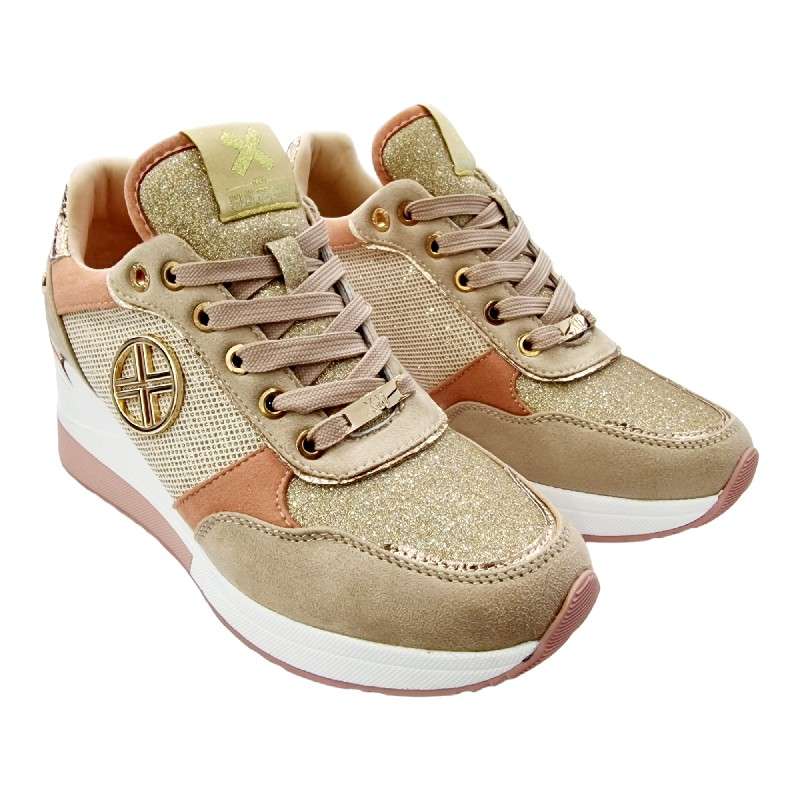 ZAPATILLAS CASUAL XTÍ  GOLD BEIGE BEIGE