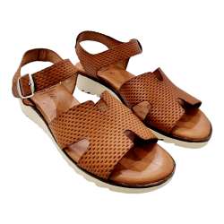 EMBOSSED LEATHER SANDALS PALA H WOMEN