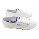 WOMEN PEPE JEANS WHITE CANVAS SNEAKERS