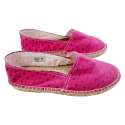 ZAPATO CAMPING TEJIDO HOMBRE SUELA YUTE ROSA