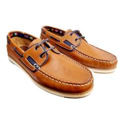 MEN'S COMBINED LEATHER BOAT SHOES