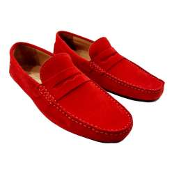MEN SUEDE SUEDE MOCCASIN SHOE MASK
