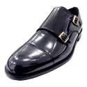 MOCASIN SLIPPER HEBILLA LISO NEGRO NEGRO