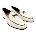 MEN'S BELGIAN LINEN BOW TIE MOCCASIN