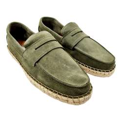 MEN SUEDE SUEDE MOCCASIN SHOE MASK SOLE JUTE