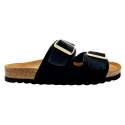 WOMEN'S DOUBLE BUCKLE SUEDE SANDAL BIO