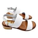 WOMEN LOW HEEL SANDALS DOUBLE SHOVEL AND HEEL