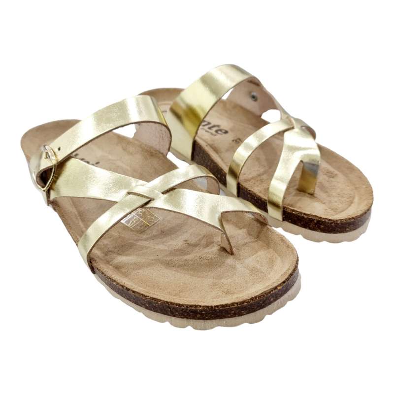 SANDALIAS BIO ESCLAVA MUJER PLATINO