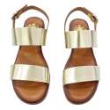 WOMEN LOW HEEL SANDALS WITH DOUBLE SHOVES AND HEEL