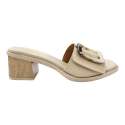 WOMEN'S SANDAL WITH LARGE BUCKLE SHOVEL