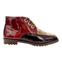 BLUCHER LEATHER SHOES WITH REMOVABLE INSOLE FOR WOMEN COLORED PATENT LEATHER