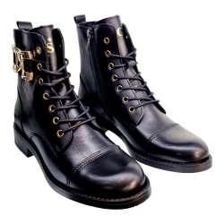 WOMEN'S MILITARY STYLE BOOT WITH TOE