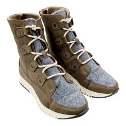 WOMEN'S SPORT BOOT COMBINED LEATHER AND PLUSH