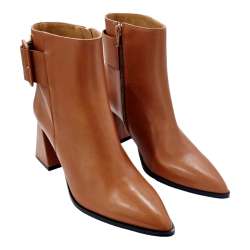 WOMEN'S BOOTS WITH SQUARE BUCKLE FINE TOE