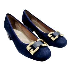 WOMEN'S SABRINA SHOES SUEDE WITH STIRUP DECORATION