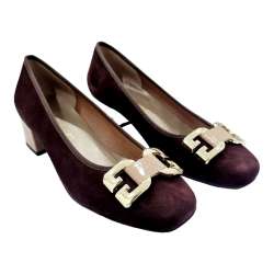 WOMEN'S SABRINA SHOES SUEDE WITH STIRUP DECORATION