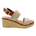 SANDALIAS MUJER CUNA TIRAS YUTE NATURAL