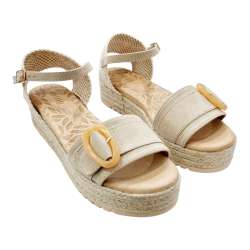 WOMEN'S MUSTANG SANDAL WITH BUCKLE DECORATION