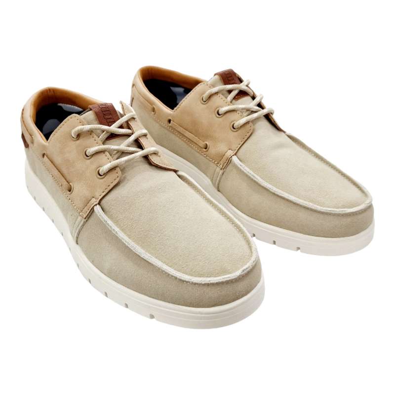 ZAPATO NAUTICO HOMBRE MUSTANG COMBINADO BEIGE