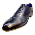 ZAPATOS VESTIR HOMBRE BLUCHER CON PUNTERA NEGRO