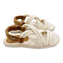 SANDAL WITH ESPARTO SOLE ROPE STRIPS ADJUSTABLE HEEL PEPE JEANS 847