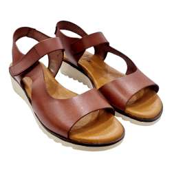 WOMEN'S ADJUSTABLE LEATHER SANDALS WITH GEL SOLE