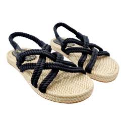 MEN'S SANDALS WITH CROSSED ROPES WITH HEEL