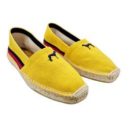 MEN'S ESPADRILLE WITH YELLOW JUTE SOLE FABRIC