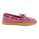 ZAPATOS MOCASÍN HOMBRE SUELA YUTE CORDÓN NÁUTICO ROSA ROSA