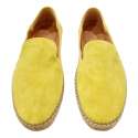 ZAPATO HOMBRE ESPARTENA SUELA YUTE PLANTLLA PIEL EXTRAIBLE AMARILLO AMARILLO