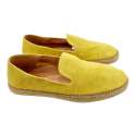 ZAPATO HOMBRE ESPARTENA SUELA YUTE PLANTLLA PIEL EXTRAIBLE AMARILLO AMARILLO