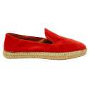 ZAPATO HOMBRE ESPARTENA SUELA YUTE PLANTLLA PIEL EXTRAIBLE ROJO ROJO