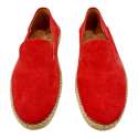 ZAPATO HOMBRE ESPARTENA SUELA YUTE PLANTLLA PIEL EXTRAIBLE ROJO ROJO