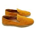 ZAPATO HOMBRE ESPARTENA SUELA YUTE PLANTLLA PIEL EXTRAIBLE NARANJA