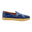 ALPARGARTA MOCCASIN TWO BUCKLES SUEDE REMOVABLE JEANS INSOLE