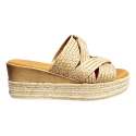 SANDALIAS CUNA ZUECOS MUJER ESPARTO NATURAL