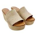 JUTE PLATFORM CLOG SANDAL