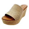 JUTE PLATFORM CLOG SANDAL