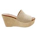 JUTE PLATFORM CLOG SANDAL