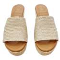 JUTE PLATFORM CLOG SANDAL