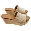 JUTE PLATFORM CLOG SANDAL